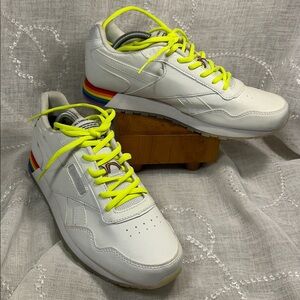 Reebok rainbow all types of love lace up sneakers